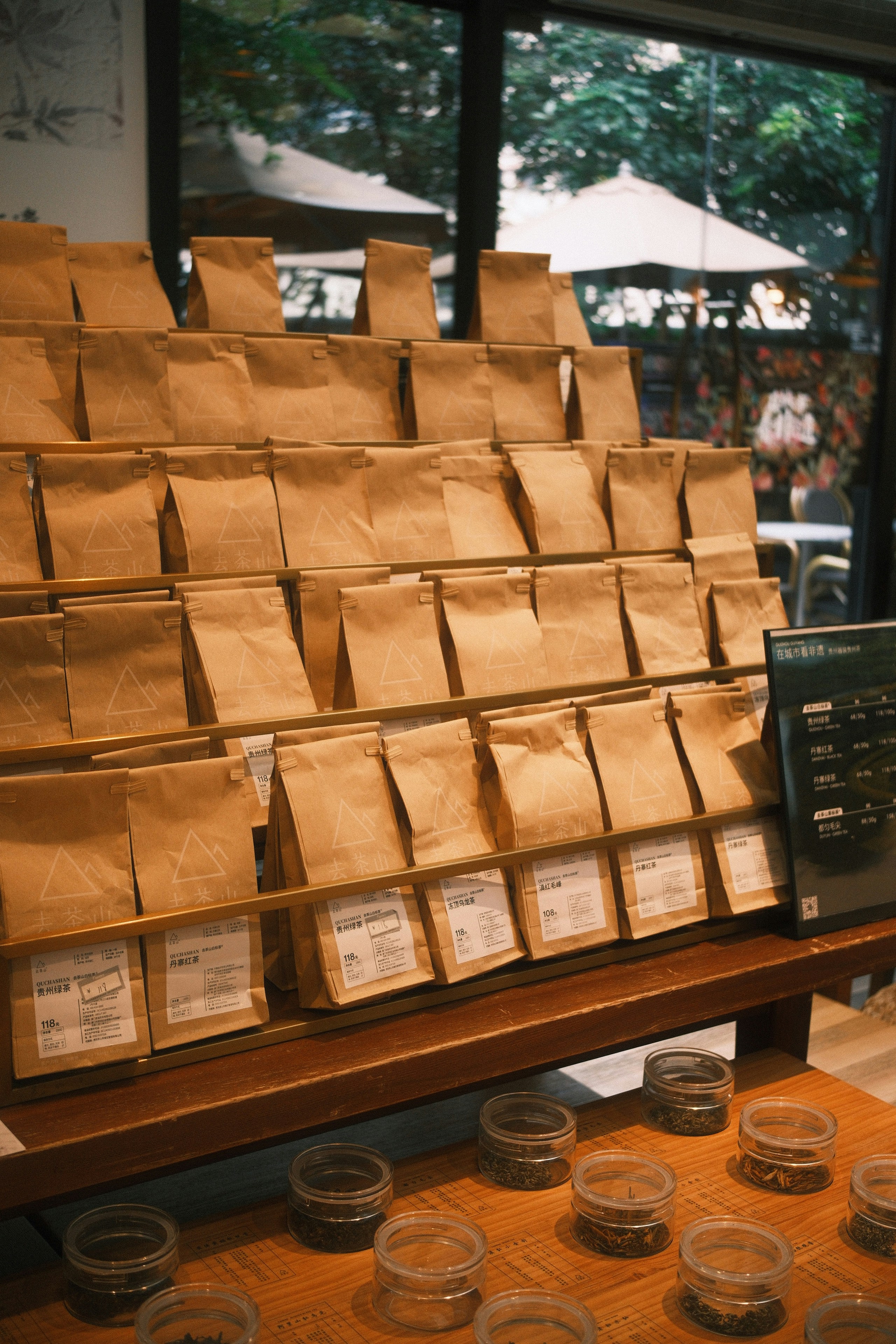Photo of lineup of coffee beans